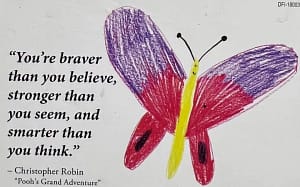 Screenshot_20230219_161033_Facebook Image of a drawing of a red and purple butterfly